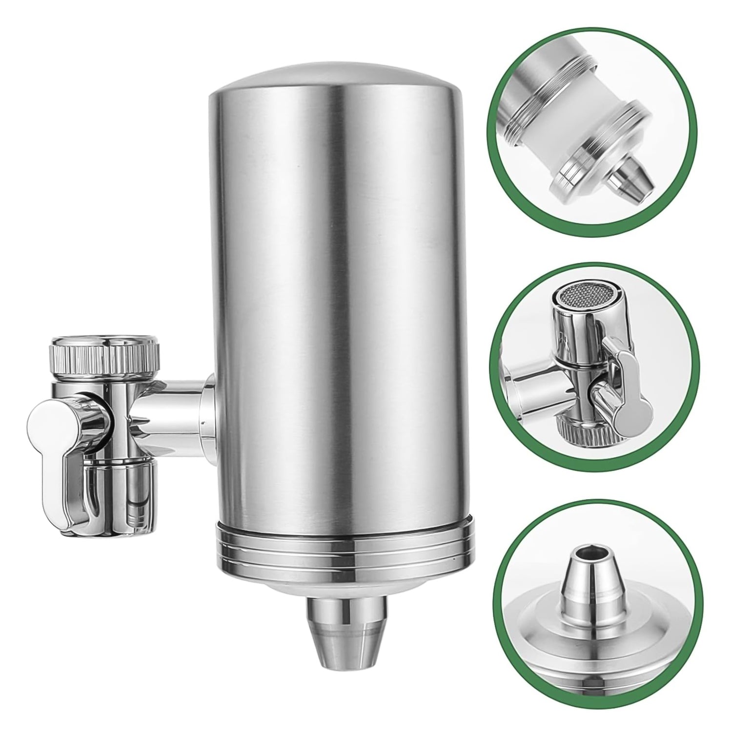 304 Stainless  Steel Faucet Mount Water Filter Water Purifier (1 Set) 304 Stainless  Steel Faucet Mount Water Filter Water Purifier (1 Set)